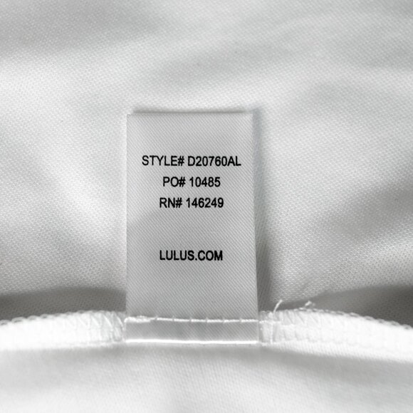 LULUS White Gal About Town Open Back Sleeveless Skater Dress - Size Medium - NWT - Picture 15 of 16